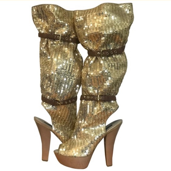 Louis Vuitton Runway Sequin Platform 